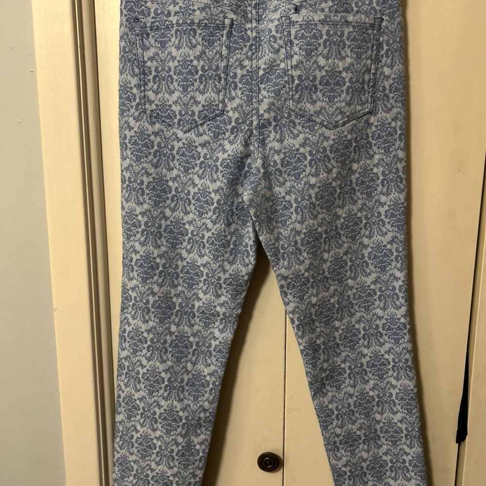 Blue Patterned Pants - image 4
